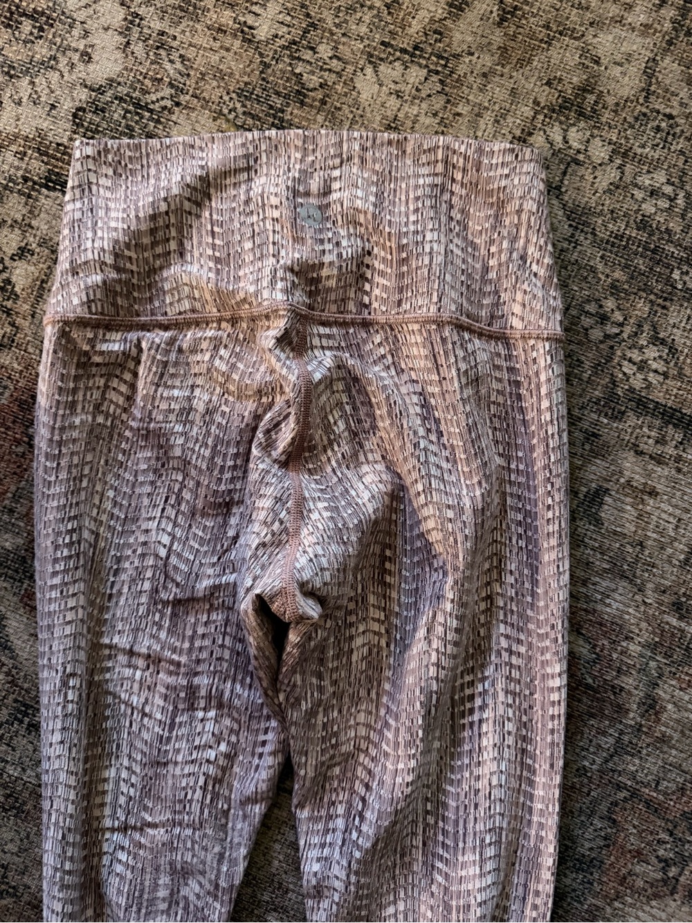 lululemon athletica Blush Textured High-Rise Leggings